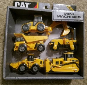 Mini máquinas de construcción Caterpillar CAT paquete de 5 nuevas. Mejor conjunto detallado. Look - Imagen 1 de 3