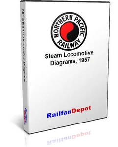 Diagramas de locomotoras de vapor del Pacífico Norte - PDF en CD - RailfanDepot - Imagen 1 de 3