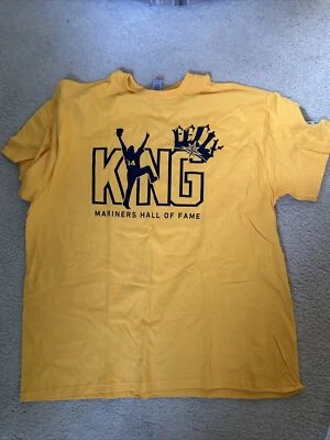 Seattle Mariners King Felix Hall of Fame T-Shirt, XL. - Image 1 of 4