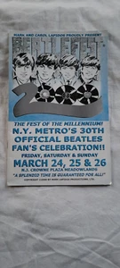 Folleto de la Convención Beatlefest 30th N.Y. Metro Fans 2000 The Beatles - Imagen 1 de 3