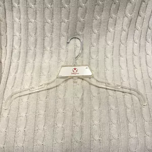 Y2K Disney Store Clear Plastic Shirt Clothes Hanger Mens L - Picture 1 of 4