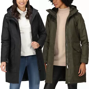 Regatta Womens Romine Waterproof Hooded Insulated Parka Jacket Coat - Picture 1 of 19