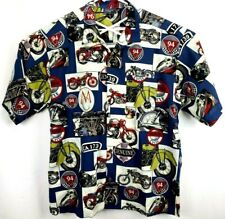 Sportsman Apparel Mens Shirt Size M Short Sleeve Button Up 94 CA1739 Motorcycle