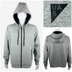 Under Armour Mens XL Jacket Full Zip Sweatshirt Gray Hoodie Cotton Blend EUC - Picture 1 of 9