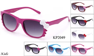 Kids Fashion Sunglasses Hello Kitty Bow FDA Approved Lead Free UV100% Girls Boys - Picture 1 of 15