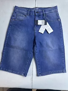 GUESS Organic Stretch Jean Short Boys' 16 Middle Blue Wash Denim 5-Pocket - Picture 1 of 9