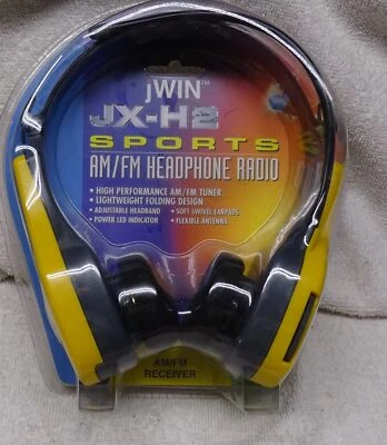 ** De colección - jWIN - SPORTS AM/FM Auriculares Radio - JX-H2 - SIN ABRIR - Fecha 2003 Foto 1 de 2