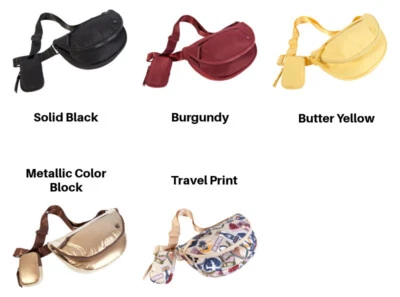 #Samantha Brown To-Go Half Moon Travel Sling with Attached Mini Pocket - Image 1 of 2