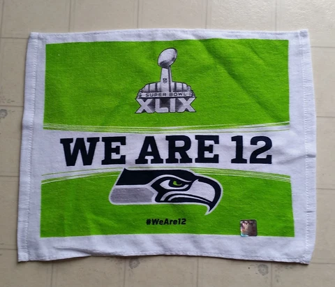 2015 Super Bowl XLIX 49 Rally Towel - Seattle Seahawks - WE ARE 12 Cover