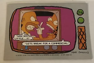The Simpsons Trading Card 1990 #74 Bart Simpson Homer - Picture 1 of 2
