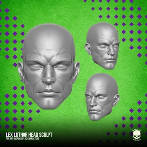 Lex Luthor v2 Metropolis Superman villano cabeza personalizada para figuras de acción - Imagen 1 de 1