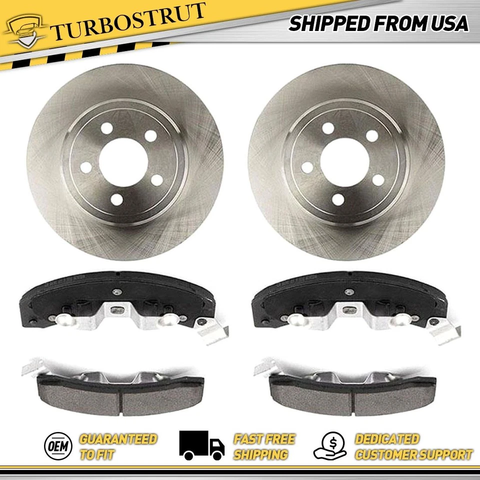 Kit de pastillas de freno rotores de freno traseros OE para Pontiac Fiero 1984-1987 2,5 L Foto 1 de 4