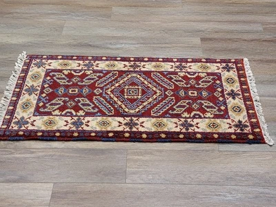 Bohemian Oushak Rug, Oushak Turkish Rug, Hand Made Contemporary Rug, 2x4Ft - Image 1 of 4