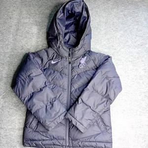 LIVERPOOL FC NIKE PUFFER DOWN FILL JACKET BOYS XS - FITS 9-10 YEARS DARK PURPLE - Picture 1 of 10