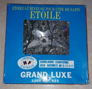 Guirlande Électrique Lumineuse Noël cimier etoile argent - Picture 1 of 4