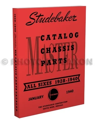 Libro de piezas mecánicas Studebaker 6 cilindros 1940 1939 1938 1937 1936 1928-1935 Foto 1 de 4