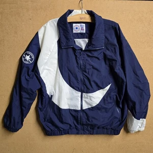 Vtg Converse All Star Windbreaker Jacket  Mens XL Blue White Windbreaker 90s - Picture 1 of 6