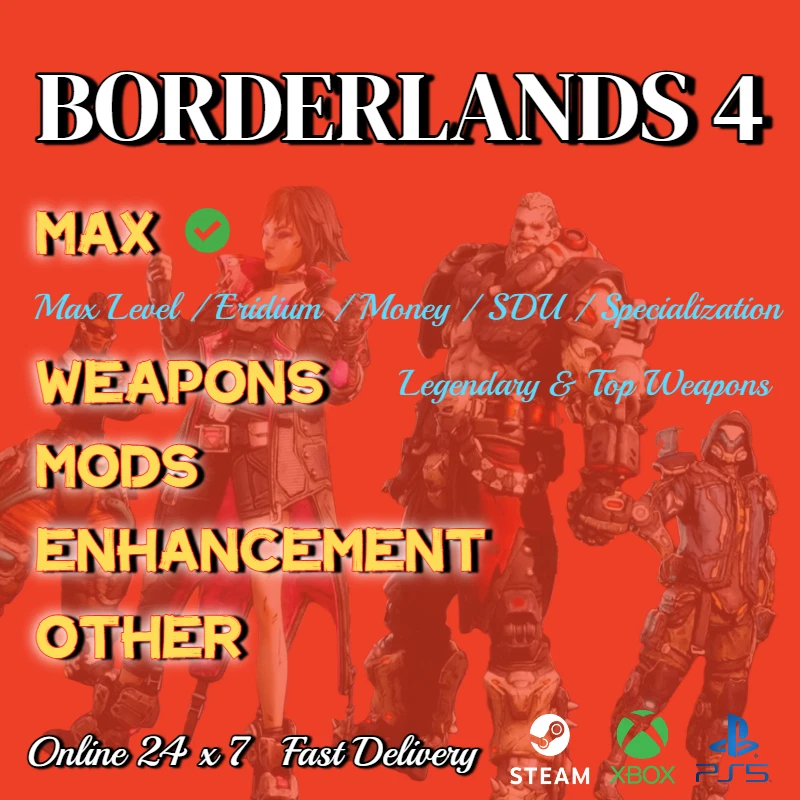 🍭Borderlands 4✅Weapons/Items/Gear/Guns/Class Mods/Enhancements✅PC/PS4/PS5/XBOX