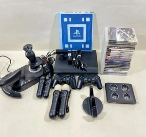 PS3 Super Slim 250GB Console Bundle, Controllers, Games - Picture 1 of 17