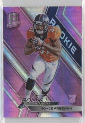 2018 Panini Spectra Rookies Neon Pink Prizm /20 Royce Freeman #141 Rookie RC - Image 1 of 2