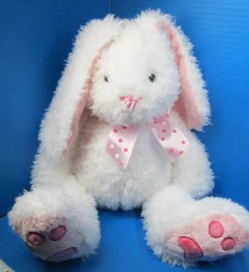 Ganz Harrietta HE9713 White Fuzzy Floopy Bunny Stuffed Animal Plush 20" - Picture 1 of 9