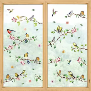 Horaldaily 60 PCS Spring Summer Window Cling Sticker, Birds Branch for Home Part - Picture 1 of 6