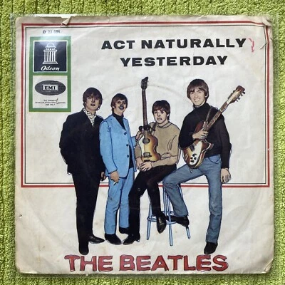 7" Single * THE BEATLES - Act Naturally / Yesterday *VG-/VG-* O 23031* cleaned - Bild 1 von 4
