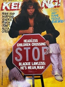 KERRANG Vintage MAGAZINE - February 1989 - Blackie Lawless / W.A.S.P DB1 - Picture 1 of 1