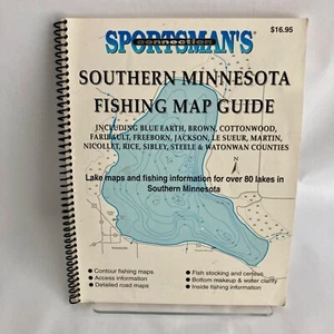 Sportsman's Connection Southern Minnesota Fishing Map Guide Book MN - Imagen 1 de 6