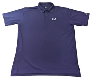Under Armour Mens Polo Shirt Short Sleeve XL 48 Chest VTG Purple Irondequoit CC - Picture 1 of 10