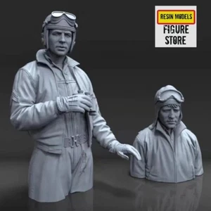 Figuras modelo de resina 1/16 2 piezas soldados tripulación de tanques de Estados Unidos Segunda Guerra Mundial sin pintar sin montar - Imagen 1 de 3
