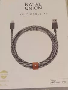 Native Union Lightning Belt Cable XL 3m Ultra-Strong iPhone iPad MFi-Certified - Picture 1 of 4