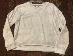 NWoT Girl's Xersion Silver Cropped Sweatshirt Size XL (16) - Picture 1 of 1