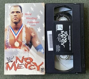 WWF No Mercy 2001 VHS Kurt Angle Steve Austin Jericho Rock Kane WWE Wrestling - Picture 1 of 6