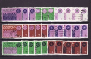 AUSTRALIA 1971 CHRISTMAS 3 COMPLETE SET STAMPS + EXTRAS (L008) - Picture 1 of 1