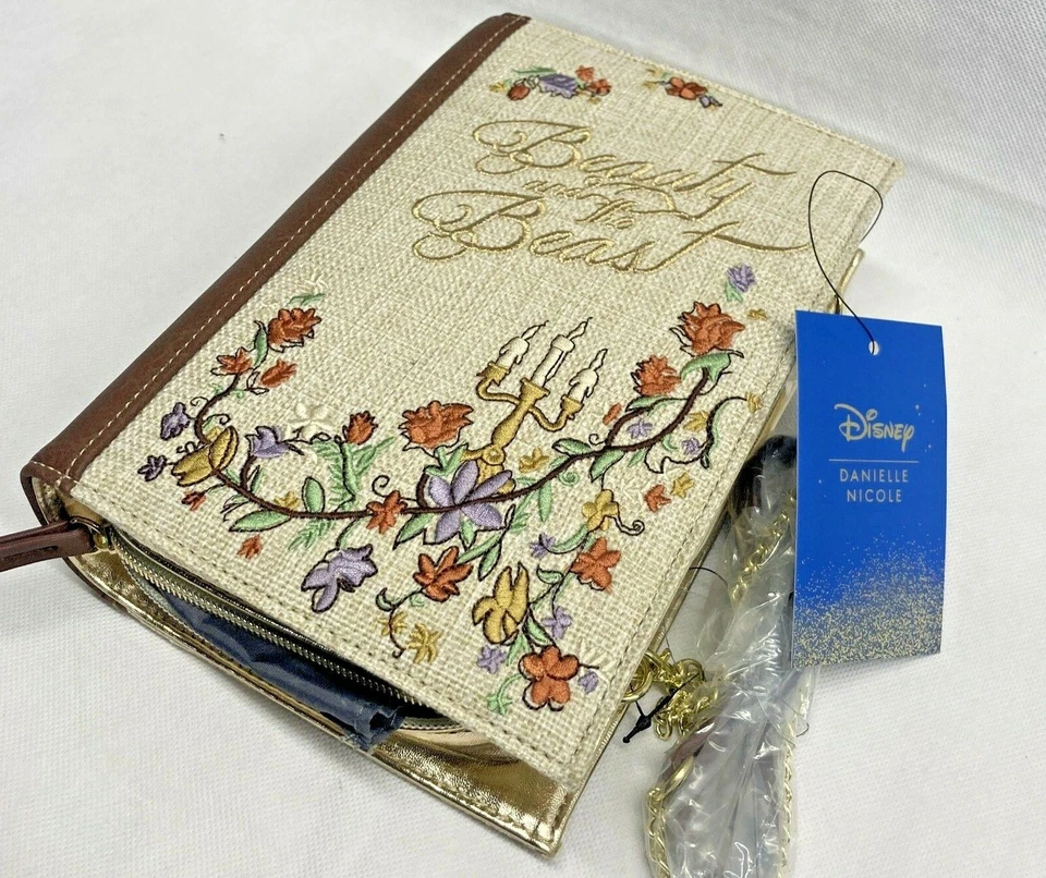 Danielle Nicole Disney Beauty and The Beast Lolita Book Clutch Shoulder Bag
