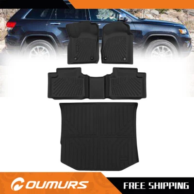 All Weather Floor Mats For Jeep Grand Cherokee 2016 2017 2018 2019 2020 Full Set Foto 1 de 4