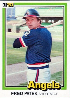 1981 Donruss #170 Fred Patek California Angels - Image 1 of 2