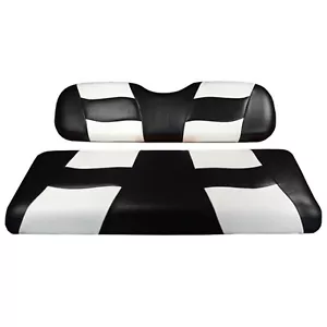 Fundas de asiento delanteras MadJax Riptide negras/blancas | Yamaha G29 Drive 2007-2016 - Imagen 1 de 1