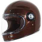 Torc T1 Retro Motorcycle Helmet - Rootbeer Mega Flake - Choose Size