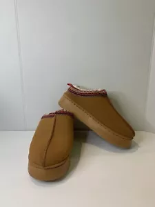 Pantofole soffici marroni platform Tasman taglia 8,5 - Foto 1 di 5