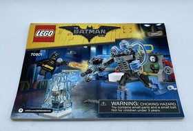 Lego Batman Movie Mr Freeze Ice Attack 70901 Instruction Manual Book Only FLAT!!