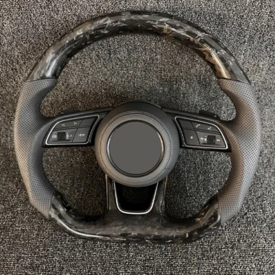 Кованый руль из углеродного волокна для Audi Q4 Q5 B9 A3 A4 A5 S4 S5 RS4 RS5 RS3 - Изображение 1 из 4