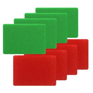4 x feiner 4 x grob 3" AOB Schnorchel Vorfilter Reiniger Luftfilter Schaum GRÜN ROT - Bild 1 von 5