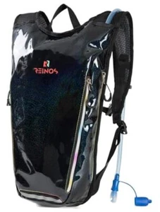 Hydration Backpack Pack with 2L Water Bladder Rave Essentials Lightweight Black - Picture 1 of 7