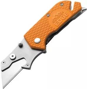 Outdoor UtiliPro Utility Folding Knife Multi-Tool 1" 420J2 Steel Blade Orange - Picture 1 of 2