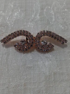 1 Small Rhinestone Decorative Gold Coloured Metal Clasp/Buckle. Approx- 57 mm - Picture 1 of 4