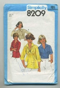 Uncut Simplicity Pattern # 8209 Misses'  Blouse & Pullover Top  Sz 14 - Picture 1 of 1