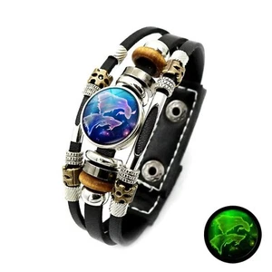 Armband Sternzeichen Fische mit 3D Gravur Geschenkidee Geburtstag Weihnachten - Bild 1 von 4