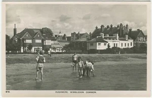 RUSHMERE BEACH, WIMBLEDON COMMON - Surrey Postcard Charles Skilton's Series - Picture 1 of 2